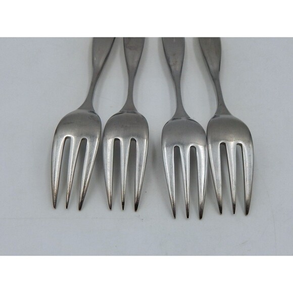 Towle Lauffer Magnum Stainless Flatware 18/8 Set 4 Salad Forks Japan 7 Inch - Picture 9 of 10